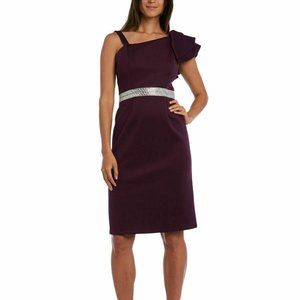 NIGHTWAY Womens Purple Sleeveless Above Knee 8P